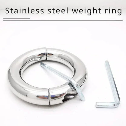 Sexy Toy Metal Color Round Glans Ring Chastity Gear Accessory