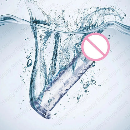 Transparent Realistic Toy Soft Crystal Jelly G Spot Delight
