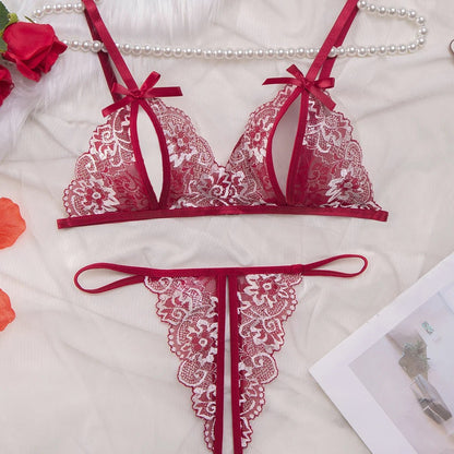 2Pcs Fashion Summer Sexy Lingerie Plus Size Sleepwear Set