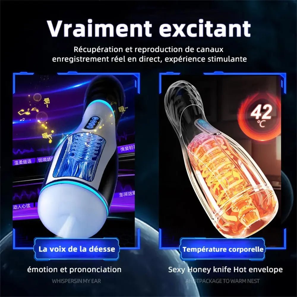 Sillicone Toy Men Rechargeable Automatic Vibrator for Pleasure
