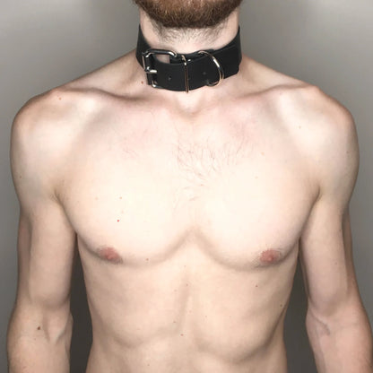 Harajuku Gothic Punk Bdsm Choker Collar Leather Harness