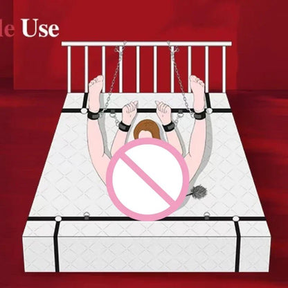 Bed Restraint Set Couple Sex Toys Bondage Kit for Adults