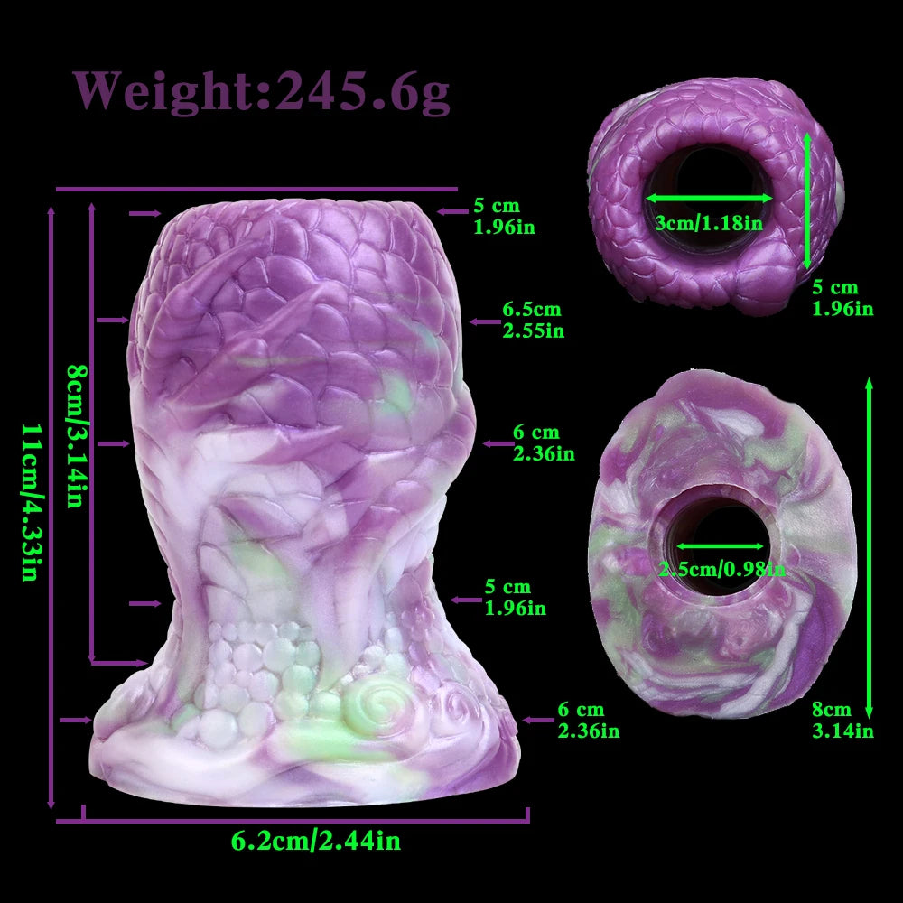 GEEBA Adults Pleasure Hollow Fantasy Plug Stimulator Device