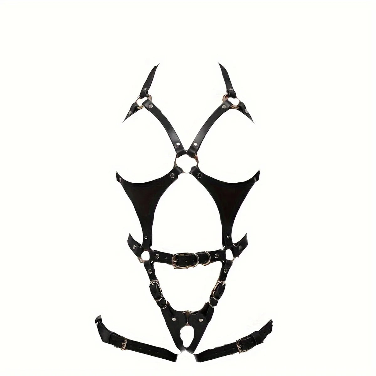 Sexy Harness Set Bondage Leather Lingerie 18 Female Clothing