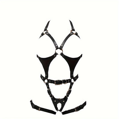Sexy Harness Set Bondage Leather Lingerie 18 Female Clothing