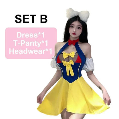 Costume de Cosplay de Lingerie Sexy Robe de Princesse Uniforme de Femme de Chambre