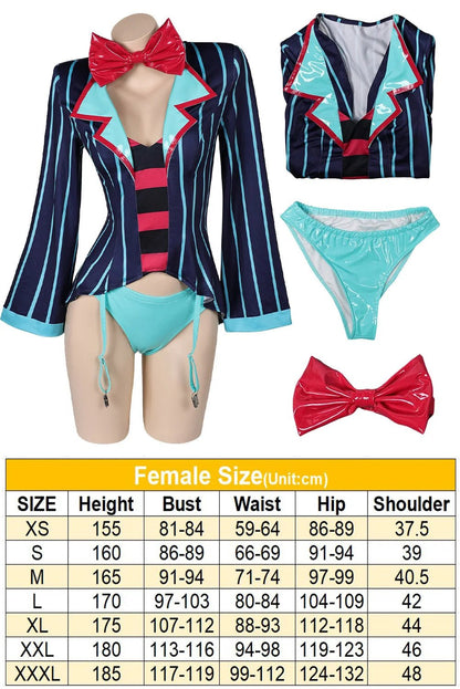 Vox Cosplay Sexy Lingerie Costume Halloween Bow Tie Outfit