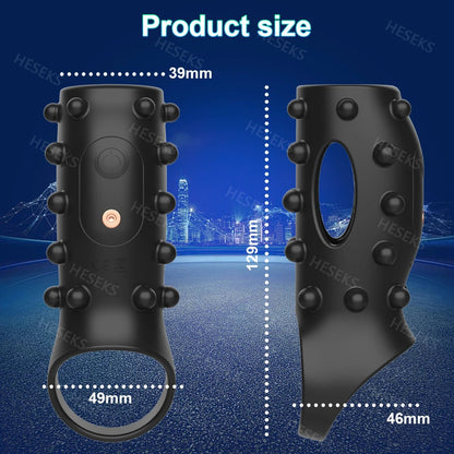 HESEKS Vibrating Sleeve Ring for Ultimate Pleasure Boost