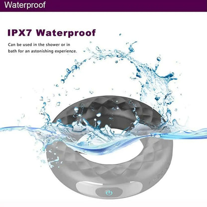 Rechargeable 10 Speeds Silicone Vibration Lock Rings