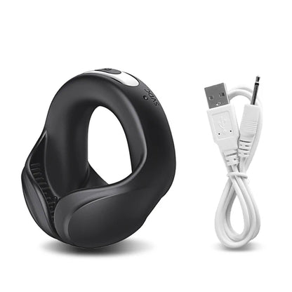 Vibrating Ring Testicle Massager Prostate Stimulator Device