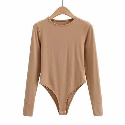 Long Sleeve Bodysuits Sexy Streetwear Lingerie Bodycon