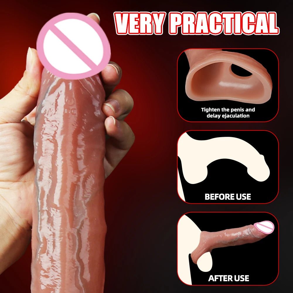 Training Sleeve Realistic Extender for Enhanced Intimacy