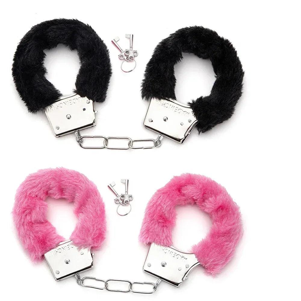 Erotic Accessories Sex Toys 2pc BDSM Bondage Handcuffs Set