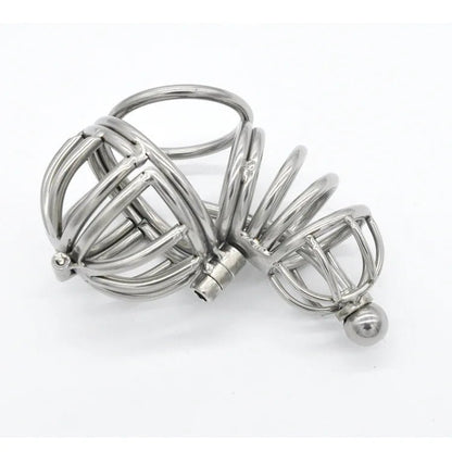 Metal Male Stainless Steel Cage Device Chastity Ring