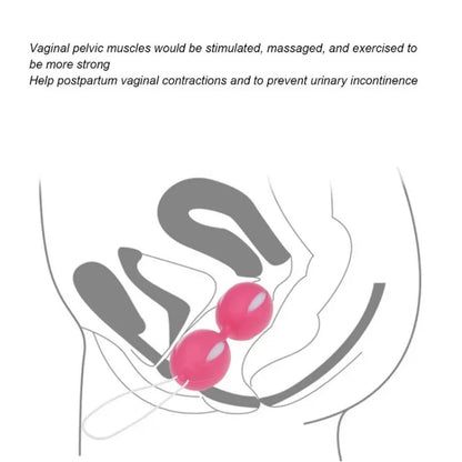 Ben Wa Balls Weighted Kegel Vibrator for Pelvic Floor Strengthening