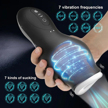 Male Automatic Sucking Cup for Vibration Pleasure Device