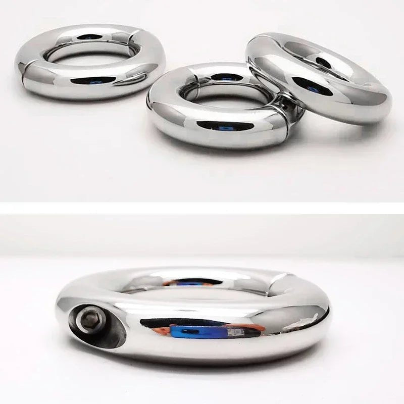 Sexy Toy Metal Color Round Glans Ring Chastity Gear Accessory