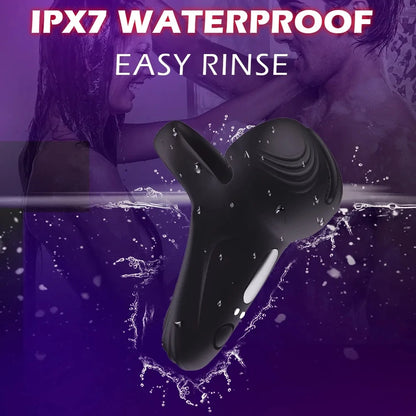 Vibrating Ring Testicle Massager Prostate Stimulator Device