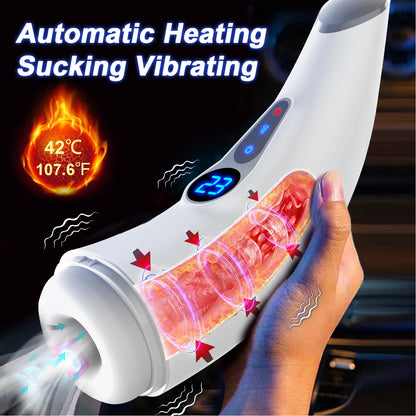 Automatic Vibrating Heating Male Pleasure Device Toy Experience
