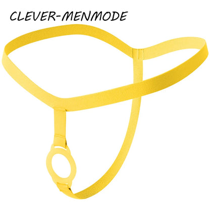 Men's Sexy Thong O-Ring Baring Lingerie T Back G String