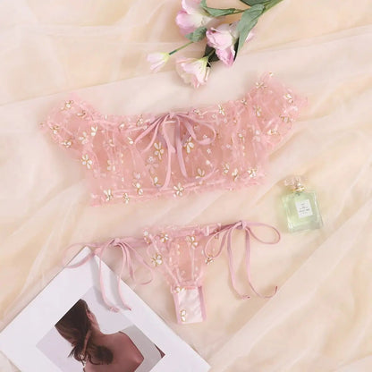 2Pcs Fashion Summer Sexy Lingerie Plus Size Sleepwear Set