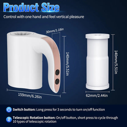Male Cup Automatic Sucking Vibrator Moonuo Device for Pleasure