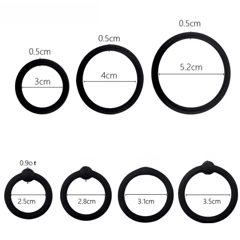3/4PCS Ring Trainer for Delayed Performance Enhancement Men