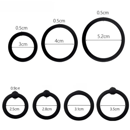 3/4PCS Ring Trainer for Delayed Performance Enhancement Men