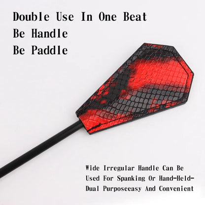 3 Pcs Bondage Set Imitation Snake Skin Spanking Whip Leather