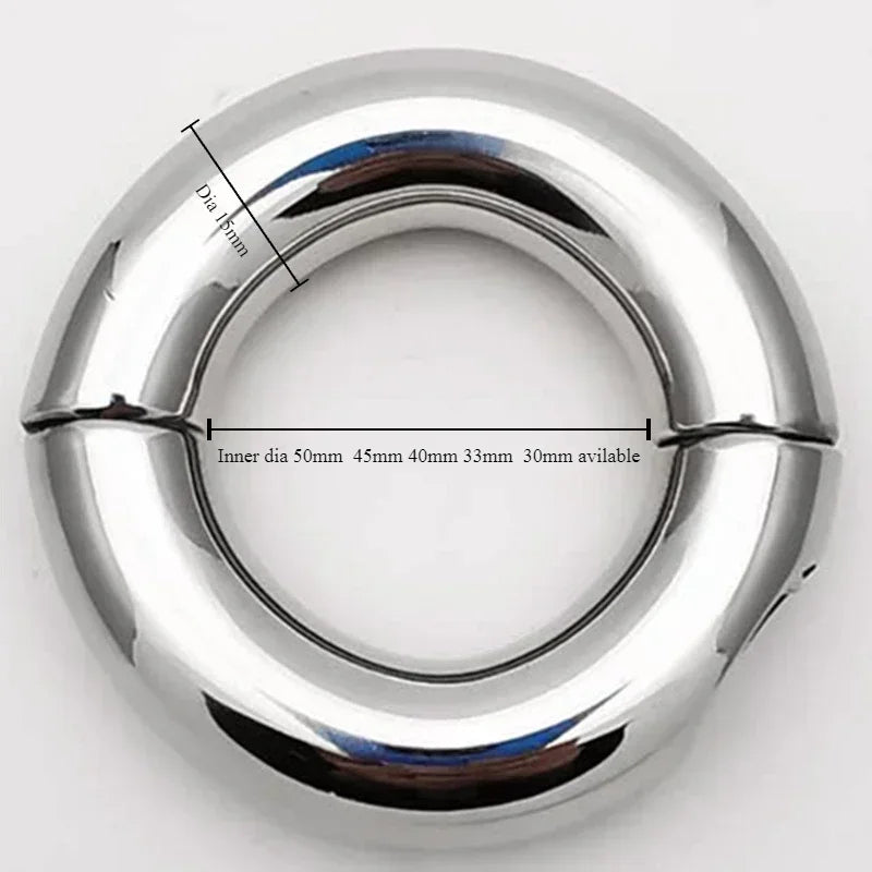 Sexy Toy Metal Color Round Glans Ring Chastity Gear Accessory
