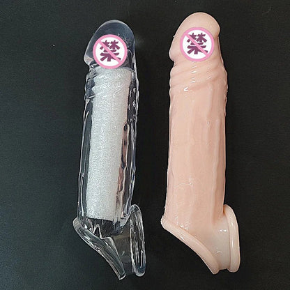 Realistic Extension Cover Sleeve for Men for Enhanced Pleasure