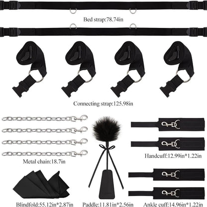 Bed Restraint Set Couple Sex Toys Bondage Handcuff Kit