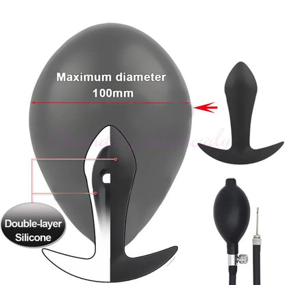 Gode ​​anal gonflable super gros en silicone Go Out