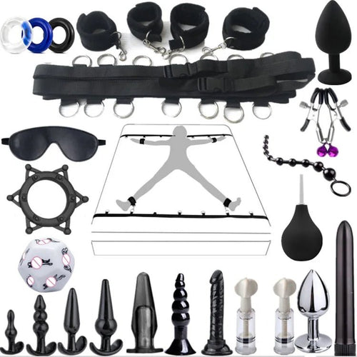 Ultimate Pleasure Toys BDSM Kits Plush Bondage Set For Couples