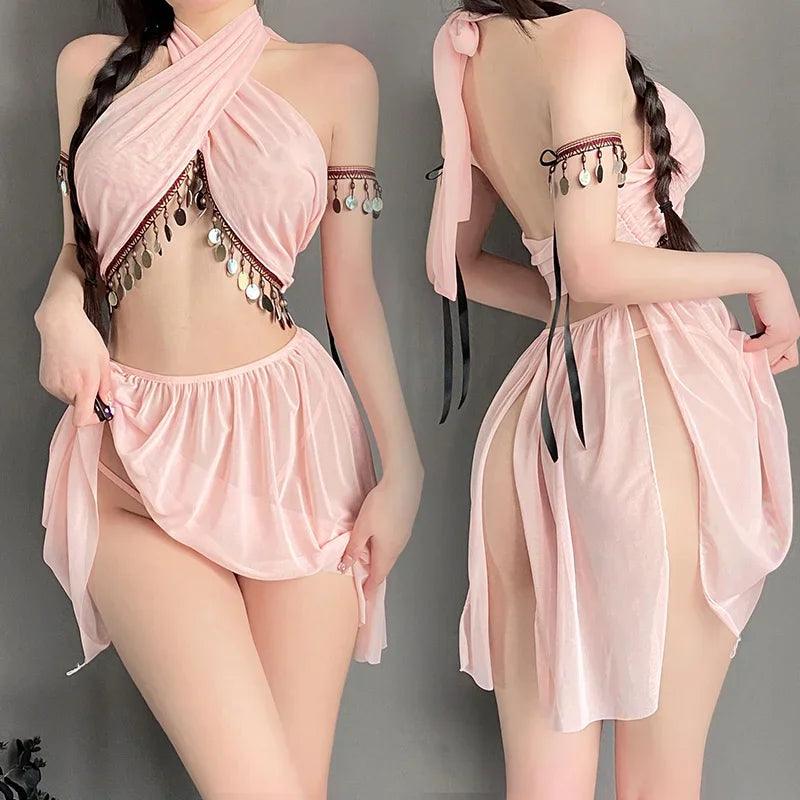 Tentation Hanfu chinoise Ancienne femme de chambre perse et égyptienne Cosplay