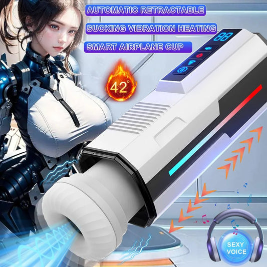 Automatic Telescopic Male Cup Sucking Machine for Pleasure