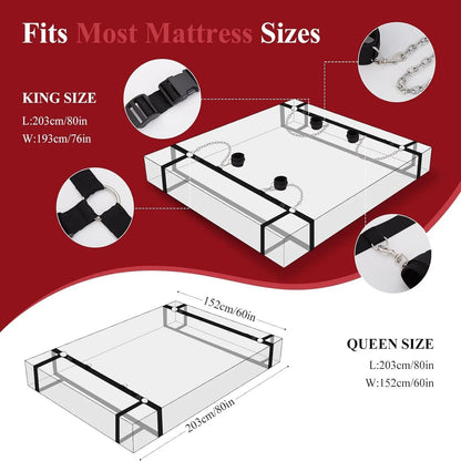 Bed Restraint Set Couple Sex Toys Bondage Kit for Adults