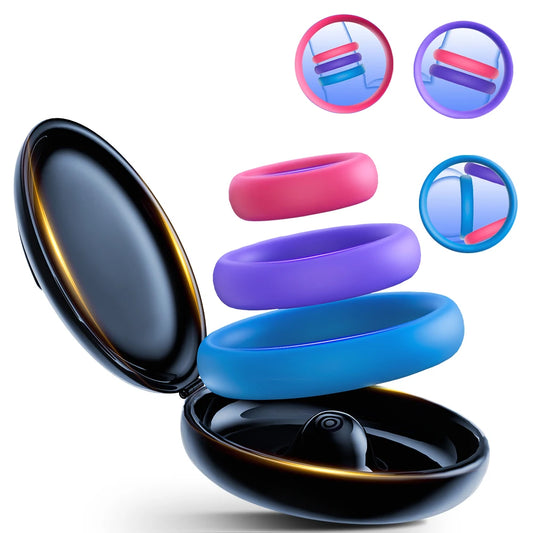 3Pcs Ring For Men Upgraded Ejaculation Trainer Device