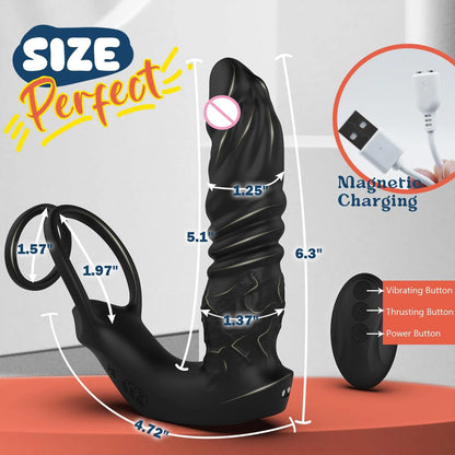 5-in-1 Men's Thrust Prostate Massager Vibrator Device