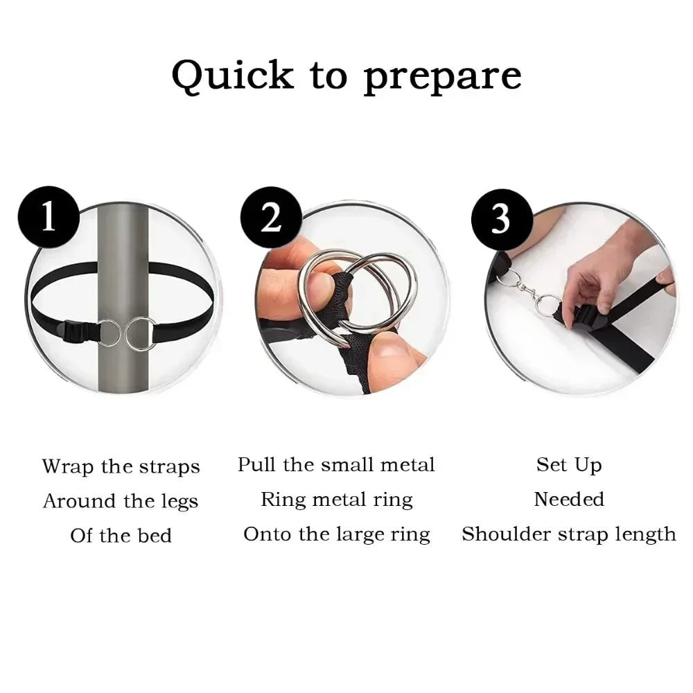 Bed BDSM Kit Set Sex Toy Handcuffs for Couples Fun