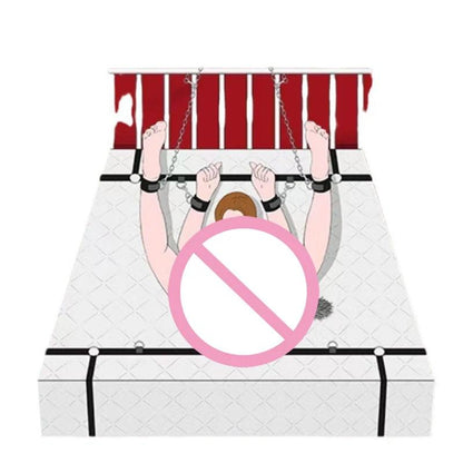 Bed Restraint Set Couple Sex Toys Bondage Handcuff Kit