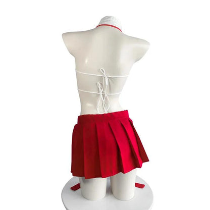 Costume de cosplay kimono japonais sexy sous-vêtements creux anime