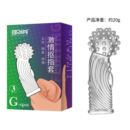 Finger Sleeve Vibrator Silicone Stimulator For Women Bliss