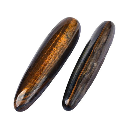18cm Tiger Eye Yoni Massage Wand Natural Crystal Tool for Wellness