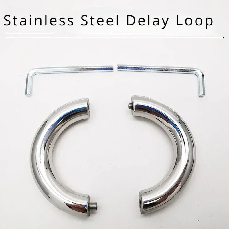 Sexy Toy Metal Color Round Glans Ring Chastity Gear Accessory