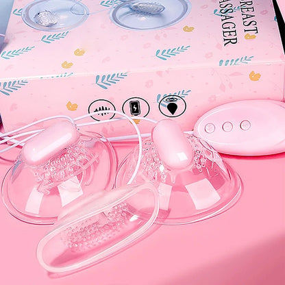 Breast Massager Nipple Sucking Vacuum Vibrator for Women