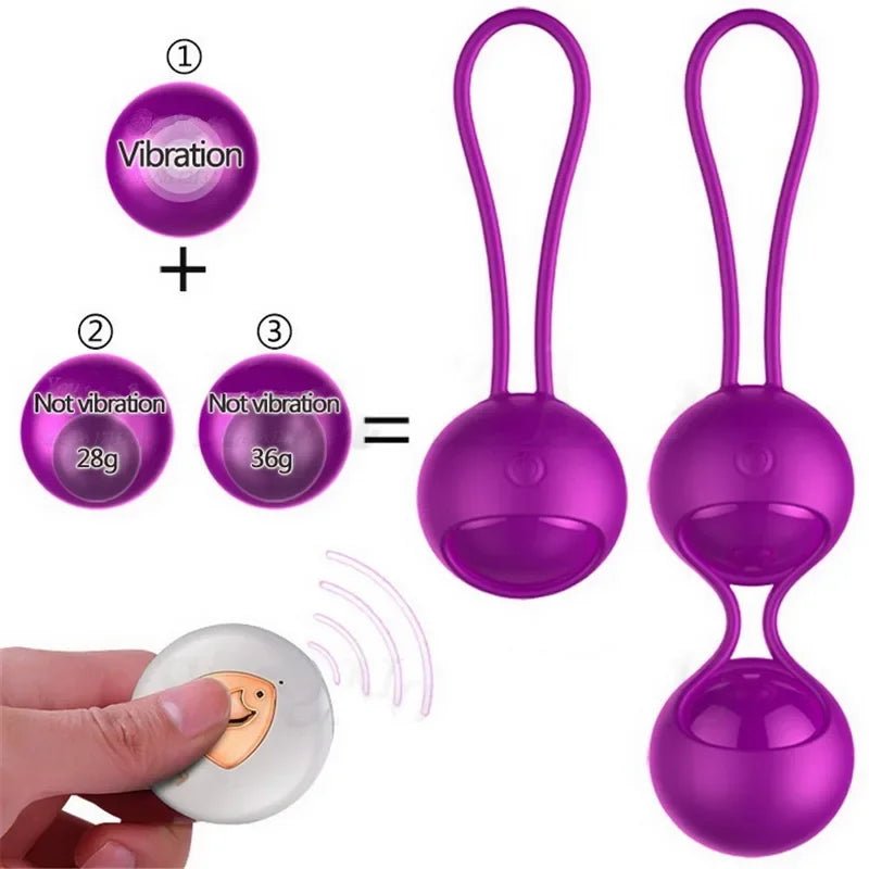 Kegel Ball Wireless Remote Control Vibrating Toy for Women