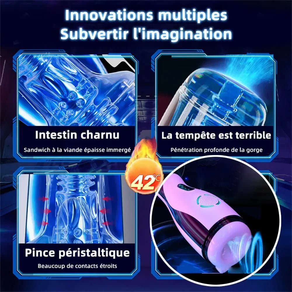 Sillicone Toy Men Rechargeable Automatic Vibrator for Pleasure