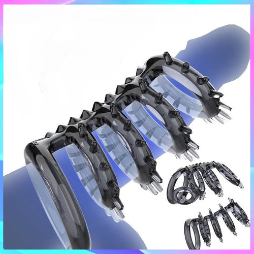 Silicone Enlargement Condoms Reusable Sleeve Enhancer Device
