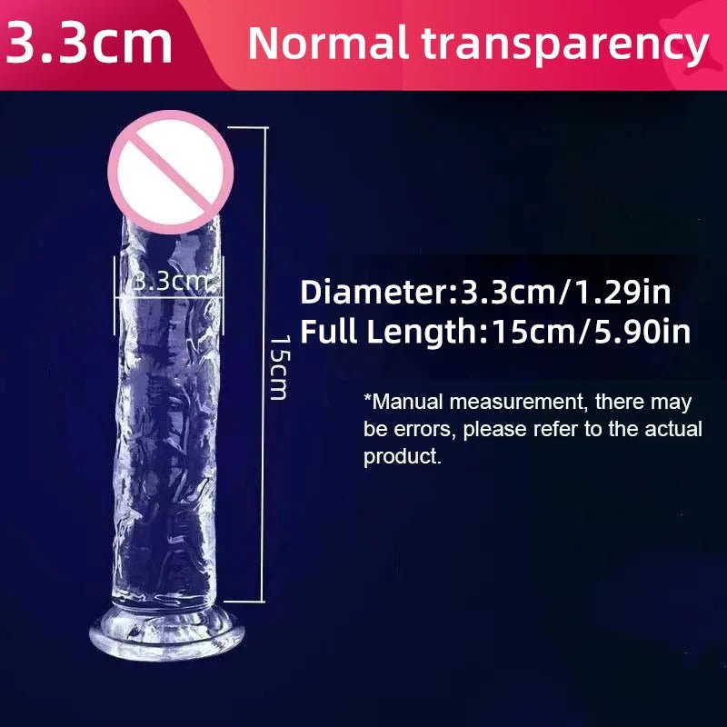 Transparent Realistic Toy Soft Crystal Jelly G Spot Delight